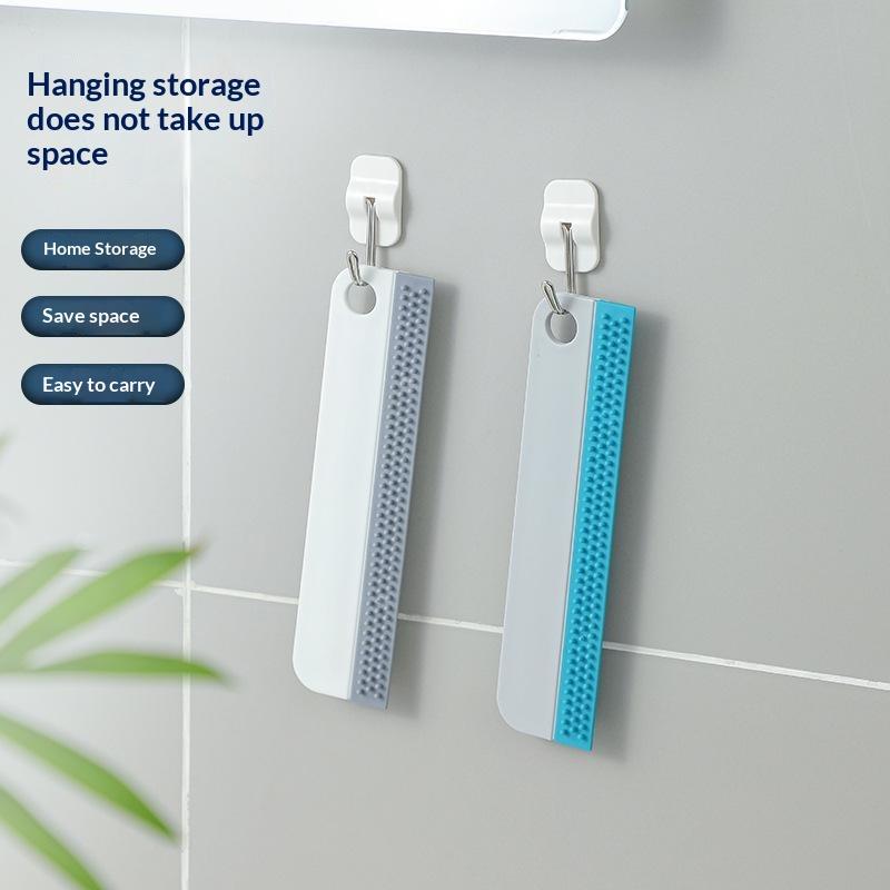 Portable Soft Silicone Squeegee Water Wiper Scraper For Window Mirror Car Kitchen Bathroom Glass Cleaning