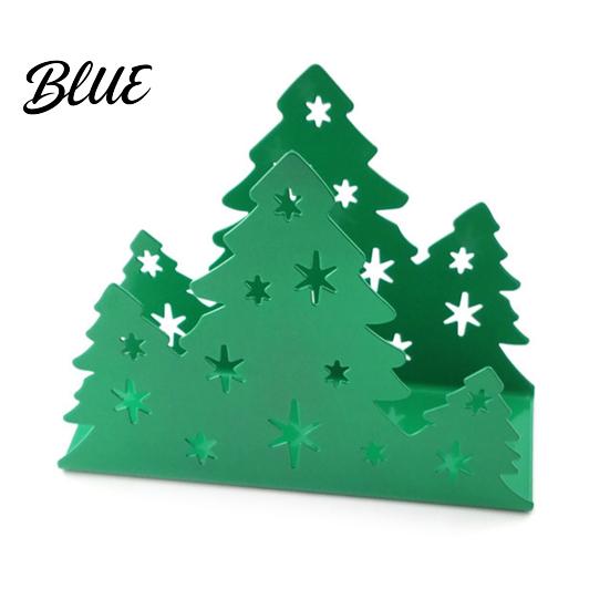 Christmas Tree Napkin Holder Holder Stainless Steel Vertical Paper Towel Stand Festive Organizer Decorative Dispenser for Holiday Party Dining Table