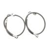 2PCS 89708 Extended Rear Brake Lines Stainless Steel For Jeep For Wrangler JK 2007-2018 4-6in Lift Off-Road Brake Hoses