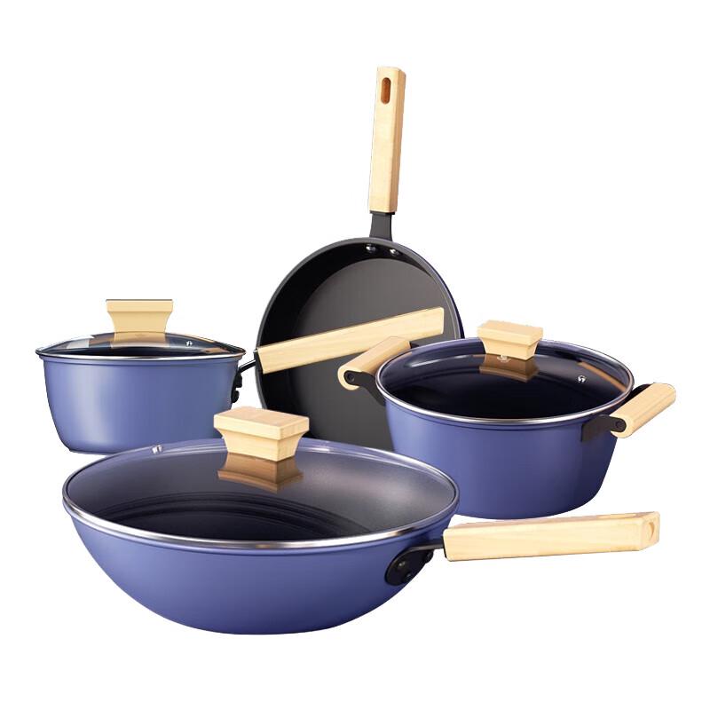 WODHO Gracious Titanium 4-Piece Cookware Set