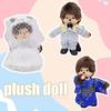 15/20cm Kawaii Mengqi Doll School Bag Pendant Decoration Girl Monkey Plush Doll Pp Cotton Birthday Toy Keychain DIY Gift Mochi