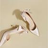 Fashion French High Heels, Women'S Thin Heels, Satin Engagement Shoes, High-End Feel, Xiuhe Wedding Dress, Two Pairs To Wear