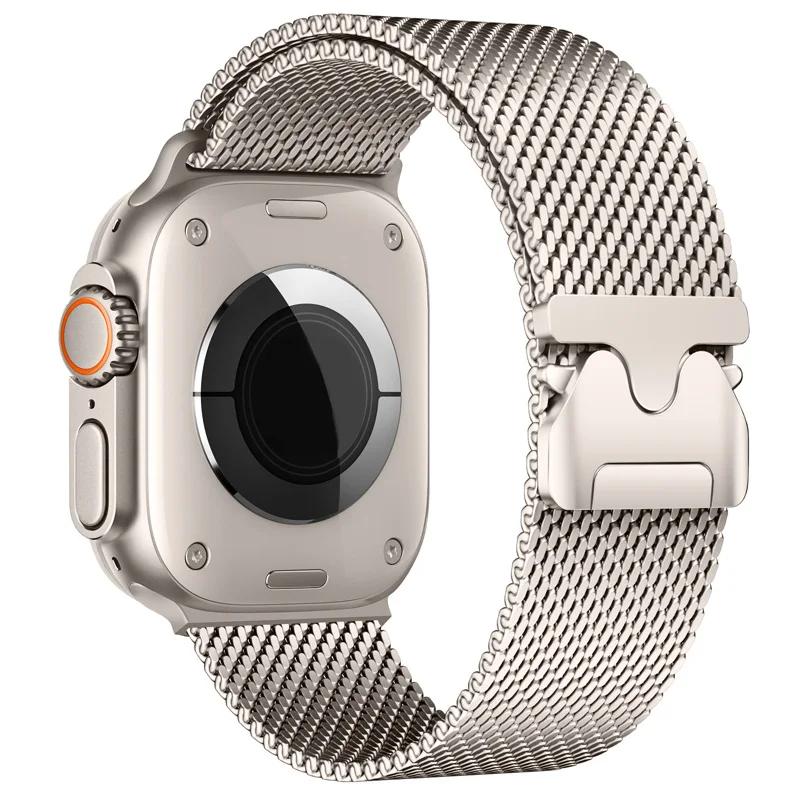 Für Apple Watch Armband 46mm 44mm 45mm 49mm 42mm Metall Magnetisches Armband für Iwatch Serie 10 9 7 8 5 6 SE Ultra2 Ersatzarmband