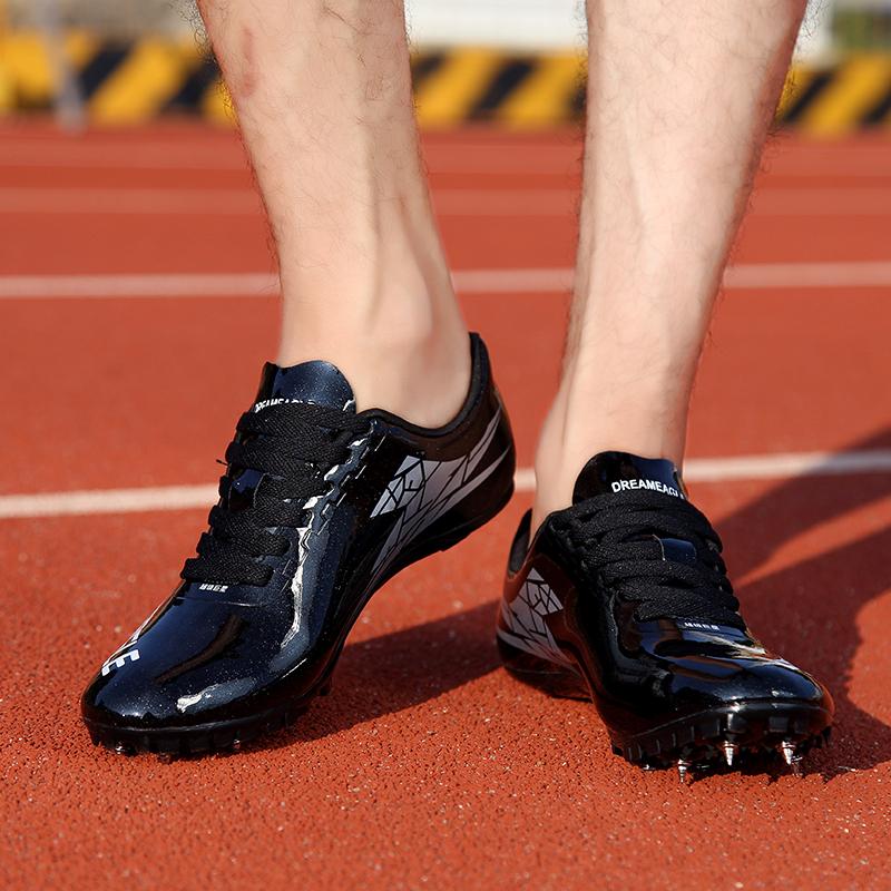 Men Women Athletic Shoes Track and Field Shoes Sprint Training Spikes Shoes Long Jump Sports Shoes Sports Competition Sneakers