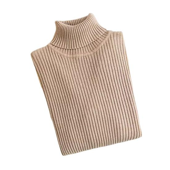 Women Bottom Sweater Turtleneck Long Sleeve Slim Fit Knitting Tops