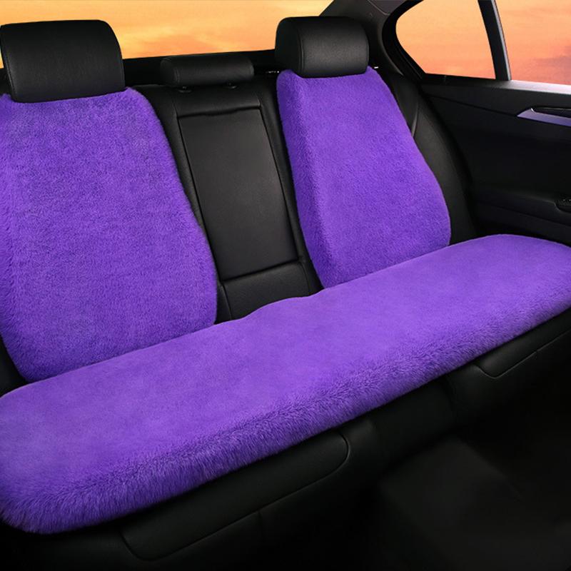 New Winter Car Plush Seat Cushion Heart Shaped Head Pillow Neck Pillow Waist Support Cushion Thickened Warm Universal Seat Cover