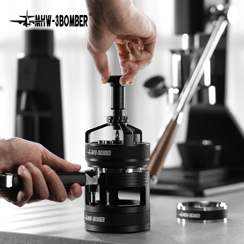 MHW 3BOMBER 58mm WDT Distribution Tool 14 Needles Adjustable Espresso Stirrer Distributor Professional Coffee Tool Accessories