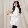 New Balance Sweatshirt Fall Winter Women's White AWT23322-CIC