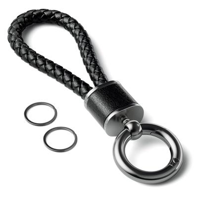 PIAQEIOZ Přívěsek na klíče od auta, Karabina, Kůže, Pletený jízdní kolo, Klíčenka, Stylový, Včetně kroužku na klíče, Pánský,