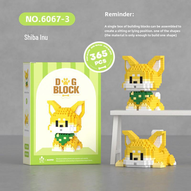 "Mini Particle Assembly Block Toys: Educational Cat Puzzle Ornaments for Kids, Compatible with LEGO"