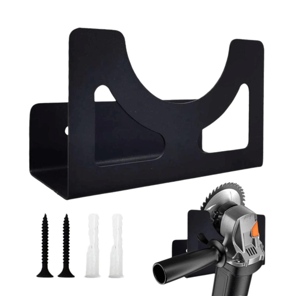 Metal Angle Grinder Holder Compact Tool Organization Heavy-Duty Wall Mount Bracket Workshop