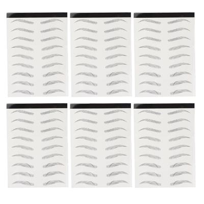 Eyebrow Tattoos Stickers 6D Nature Waterproof Temporary Tattoo Eyebrow for Eyebrow Grooming Shaping4#