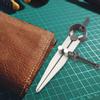 DIY Handwork Craft 105mm Adjustable Wing Leather Compass Tool