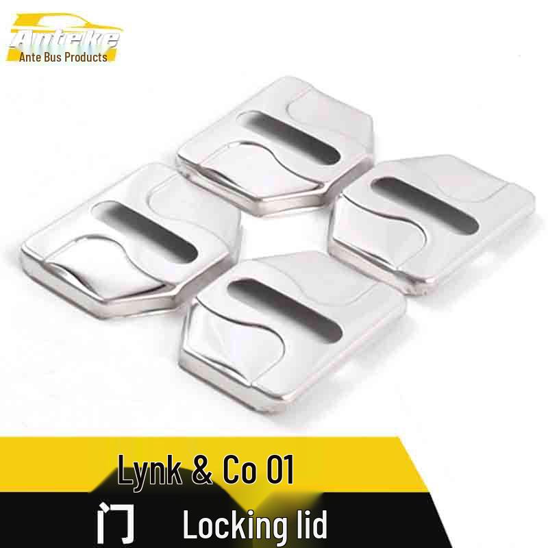 Lynk & Co 01 Door Lock Cover Frame & Protection Sticker Accessories
