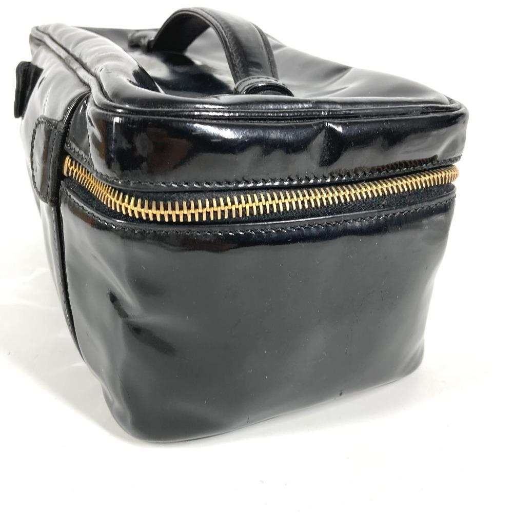 CHANEL With mirror CC logo Bag Vanity Bag Horizontal Cosmetics Pouch Hand Bag