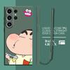 Case for Samsung Galaxy S25 S24 Ultra S23 S21 Plus S22 S20 FE Note 20 10 Ultra S25Edge Phone Cover Cartoon Crayon Shin-chan