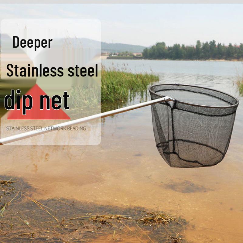 Stainless Steel Telescopic Fishing Rod and Landing Net Set