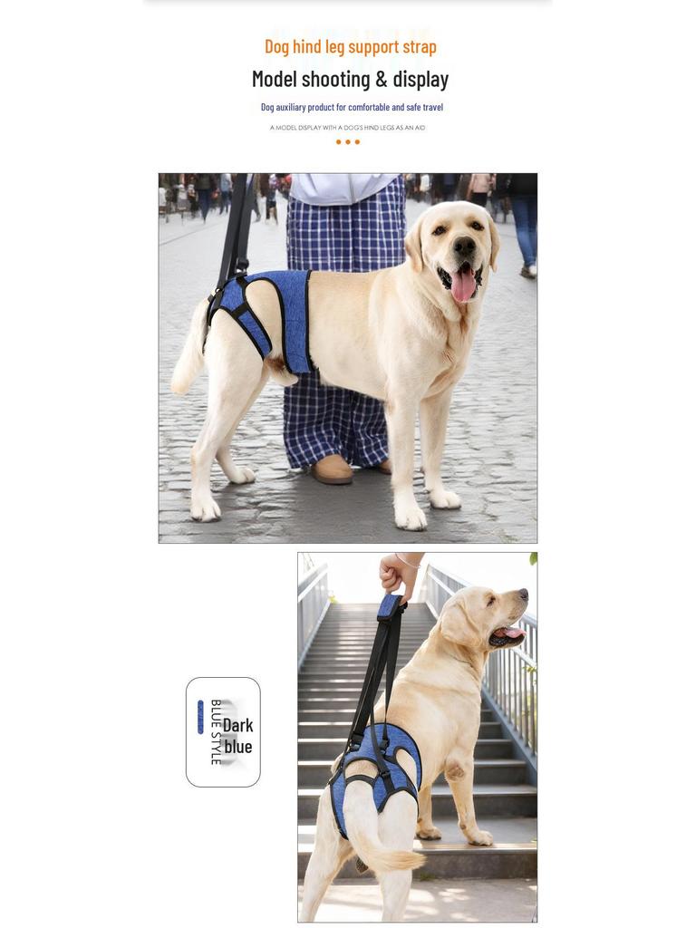 Achterbeenondersteuningsharnas voor Honden met een Handicap en Oudere Honden - Revalidatie & Reis Hulp