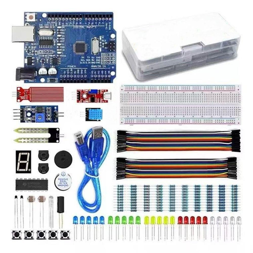 

DIY Breadboard Jumper Wire Kit Standard Electronic Component Set UNO R3 Kit Electronic Accessories