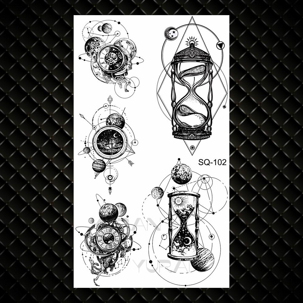 Realistische Sternbild Flügel Temporäre Tattoos Für Frauen Erwachsene Falsche Blumen Krone Kosmischer Tattoo Aufkleber Finger Sexy Kleine Tattoos