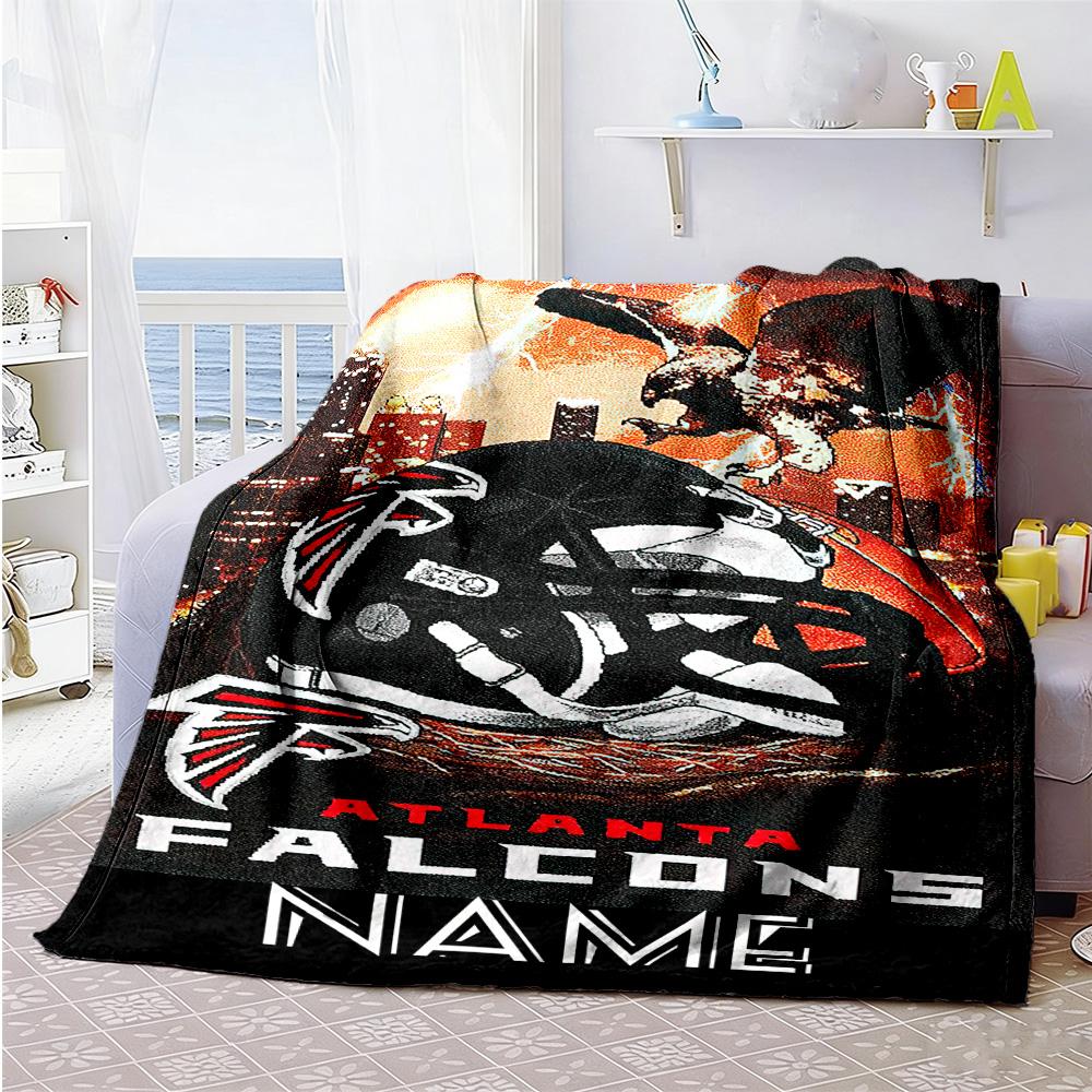 Eagle Football Style Personalized Name Blanket Multi-purpose Personalized Blanket Soft Warm Cozy Perfect for Bedding Couch Sofa Bed for All Occasions