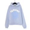 Unisex Oversized Hoodie With Foil Bubble Letter Print 555555 Streetwear Casual Sweatshirt Men Women
