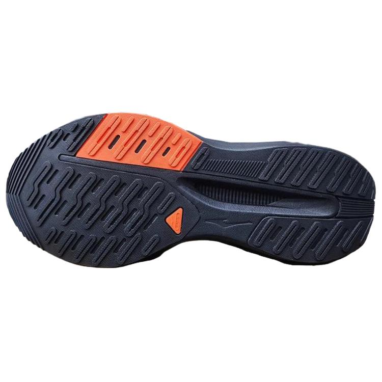 Erke Simple Comfortable Shock Absorbing Breathable Lightweight Low Top Running Shoes Men sneaker Black 11125303046-012