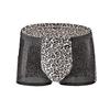 Men's Leopard Print Low-Rise Mesh Boxer Briefs - Sexy & Comfortable Summer Fashion