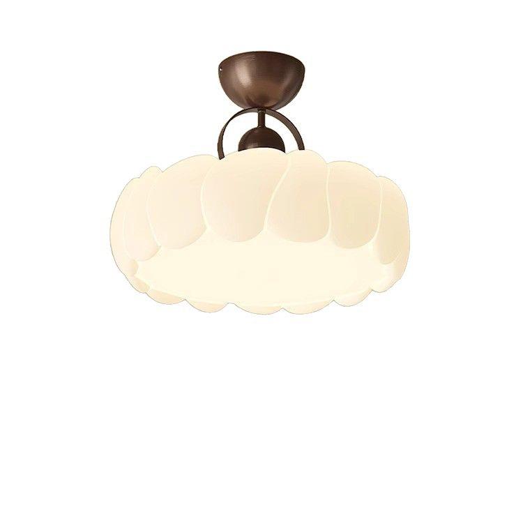 Vintage Cream French Ceiling Lamp 2025 – Full Spectrum Eye Protection for Bedrooms & Studies