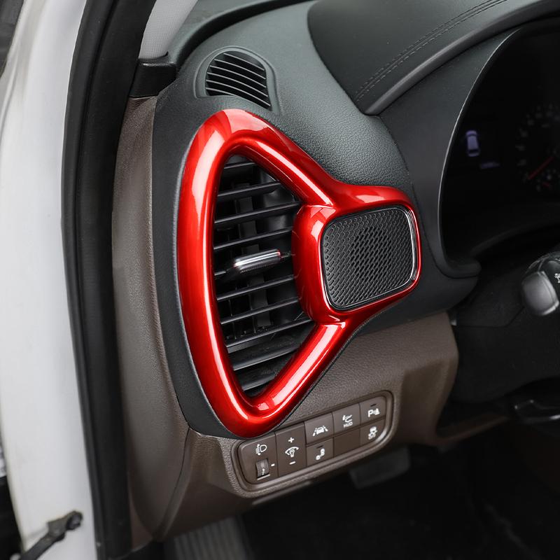 For Kia Soul 2024 2025 LHD Car Dashboard Front Left Right Both Side Air Vent Outlet Cover Stripe Trim Interior Mouldings