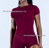 Seamless High-Stretch Yoga T-Shirt - Breathable, Body-Shaping, Short Sleeve for Running, Fitness, Sports