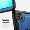 For Samsung Galaxy Tab A11/A9 Case Rotating Kickstand PC + TPU Shockproof Tablet Cover with Shoulder Strap