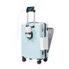 Yongsheng 20'' Front-Opening Suitcase with Universal Wheels, Password Lock & Large Capacity 24'' Zipper