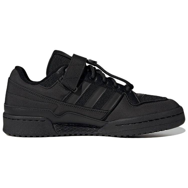 Adidas Originals Forum Low Leather Comfortable Trendy Low-Top Skate Shoes Unisex Sneakers Black IG7596