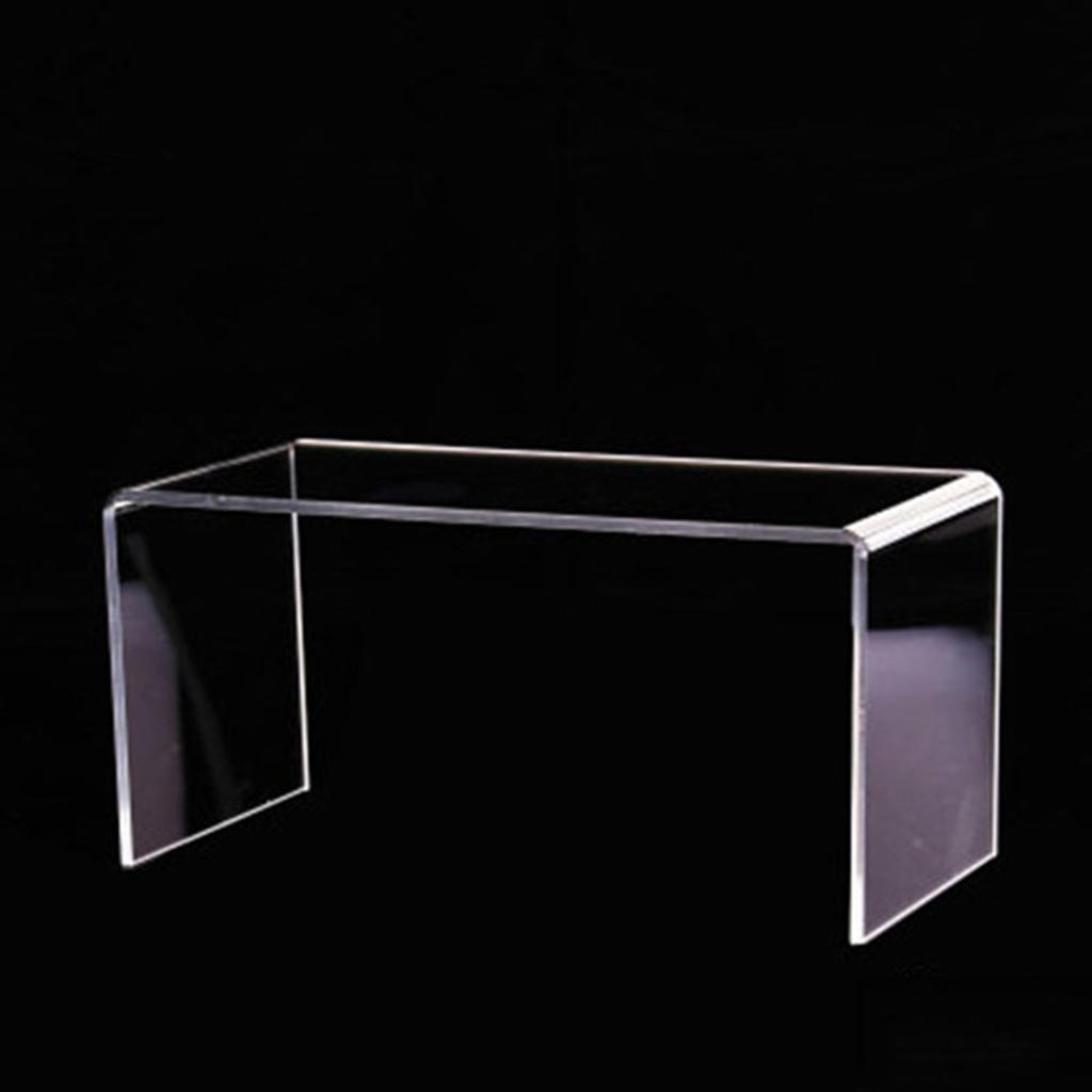 Clear Acrylic Display Racks, Shelf Display Mounts for Figurines, Buffets,