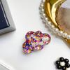 Colorful Sequined Cloud Bear Airbag Bracket Lazy Desktop Air Cushion Support Back Sticker Ring Buckle Retractable Niche