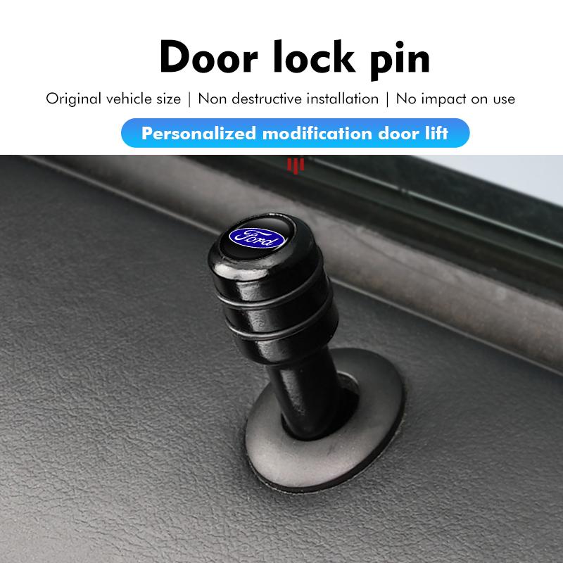 Car Universal Door Lock Knob Pull Pins Auto Security For Ford Escort KA Flex Everest KA Expedition Falcon Fusion