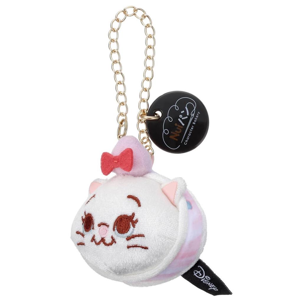 TAKARATOMY Disney Character Nui Pan Chain Strap Mascot White Chocolate Macaron Disney Marie A.R.T.S.