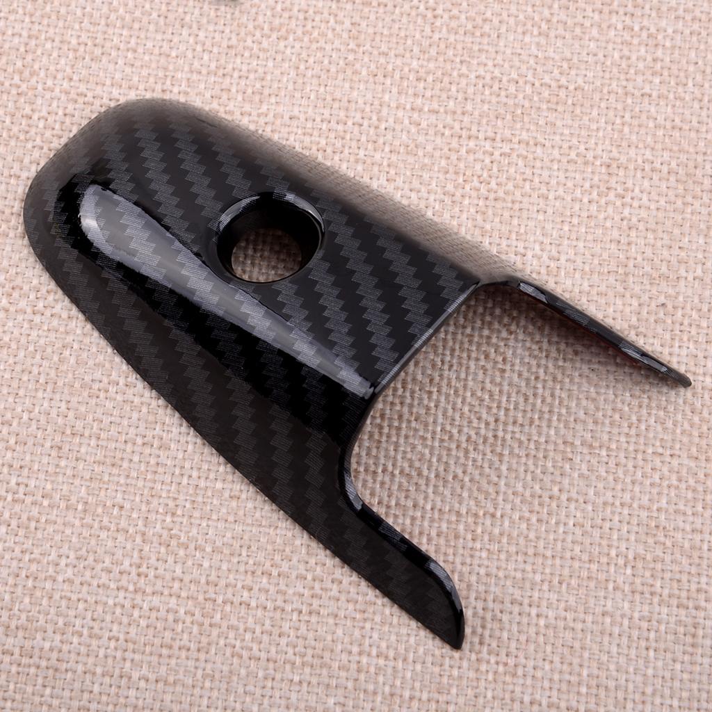 Car Carbon Fiber Style Exterior Door Handle Moulding Covers Trims Fit For Honda Civic Coupe 2 Door 2006 2007 2008 2009 2010