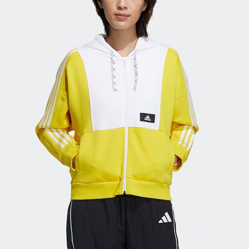 adidas Damen Str Jkt Strick Trainingsjacke Gelb GP0690