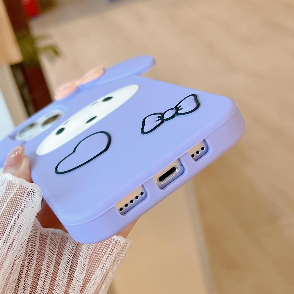 Bubble Phone Case for iPhone11 12 Pro Max Mini XR X XS 7 8 6 Plus SE 2020 3D Cartoon Dog Silicone Case For Girls