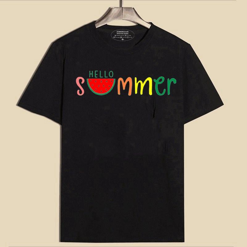 ZIMOXUAN Tričko Hello Summer Dámske ležérne tričká s krátkym rukávom