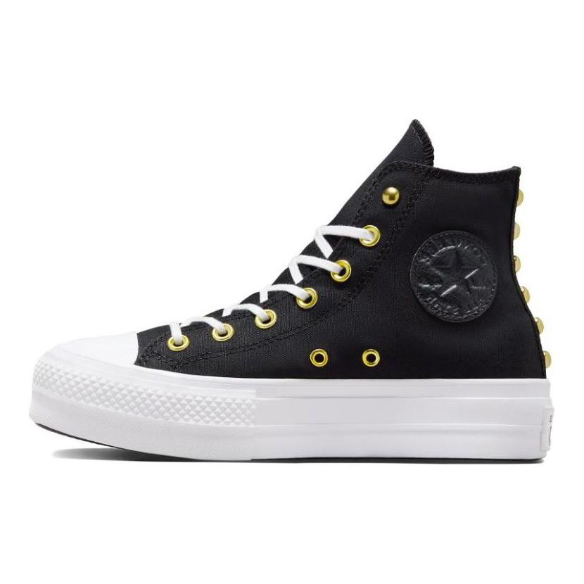 Converse Chuck Taylor All Star Comfortable Versatile Durable Lightweight Shock Absorbing High Top Canvas Shoes Women Sneakers Black A05453C