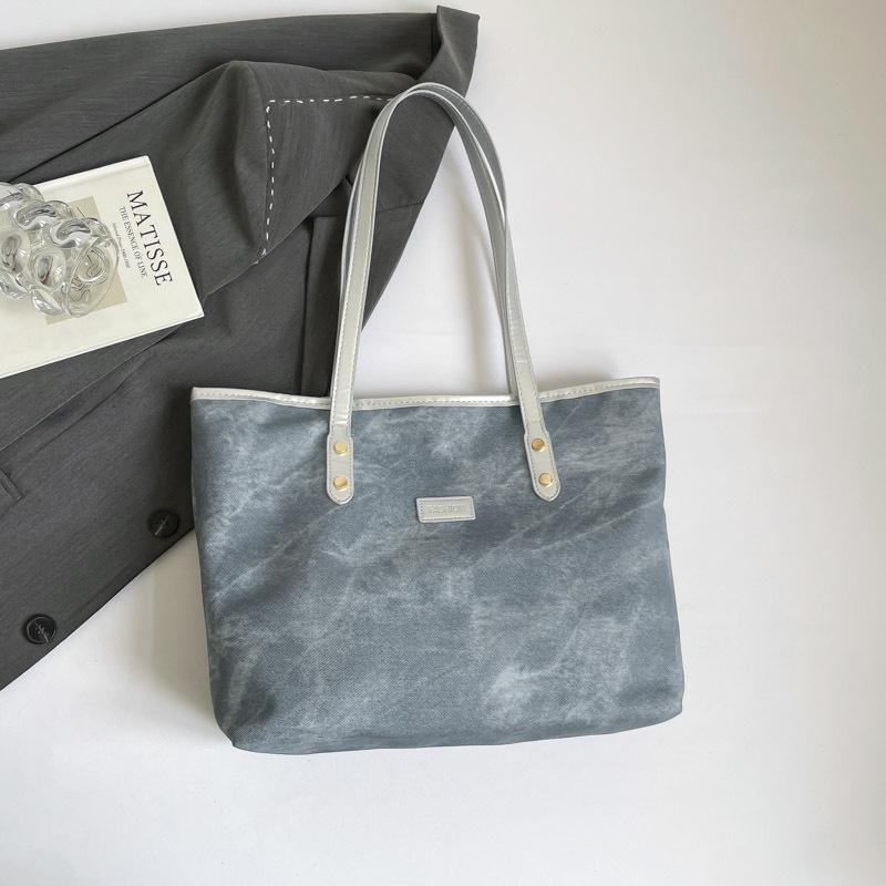 Classic Vintage Pu Leather Tote Bags for Women Vintage Versatile Ladies Shoulder Bag Large Capacity Female Underarm Handbags