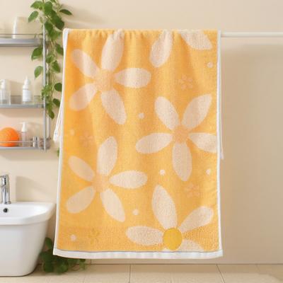 Yousheng Floral Bath Towel Cotton Soft Absorbent Hand Towel Fast Drying Washcloth Bathroom Towel for Face Spa Kitchen Gym Hotel