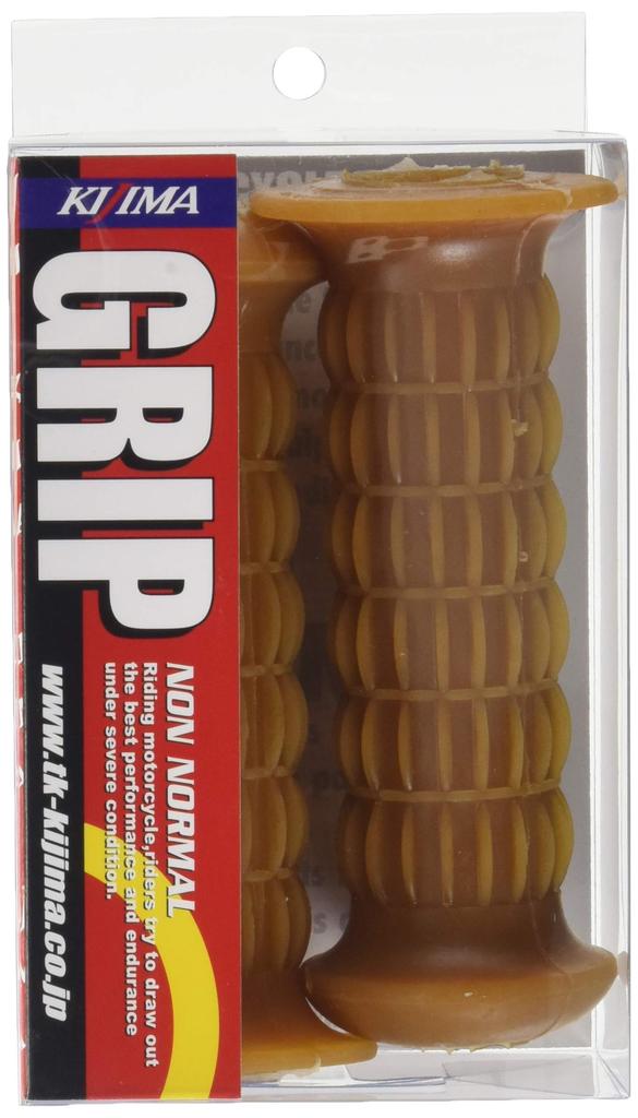 Kijima Motorcycle Parts Grips Classic Rubber 130mm Through Type General Purpose Raw Rubber 22.2mm 201-491