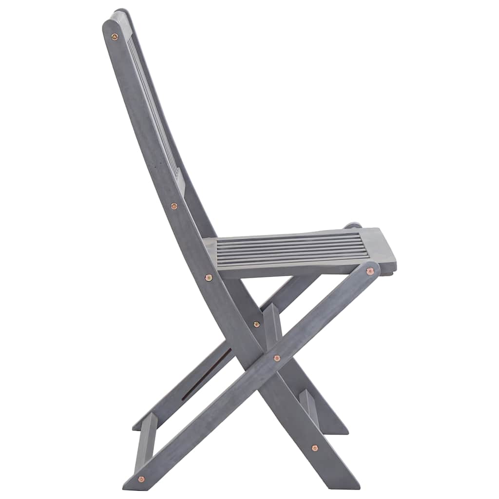 Foldable Garden Chairs 2 Pcs Solid Acacia Wood