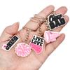 1 Piece New Fashion Keychain Cheerleaders cheering Trumpet Pendants Women Men Jewelry Car Key Chain Souvenir For Gift