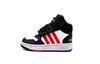 Hoops Mid I 'Black White Vivid Red' HR0229