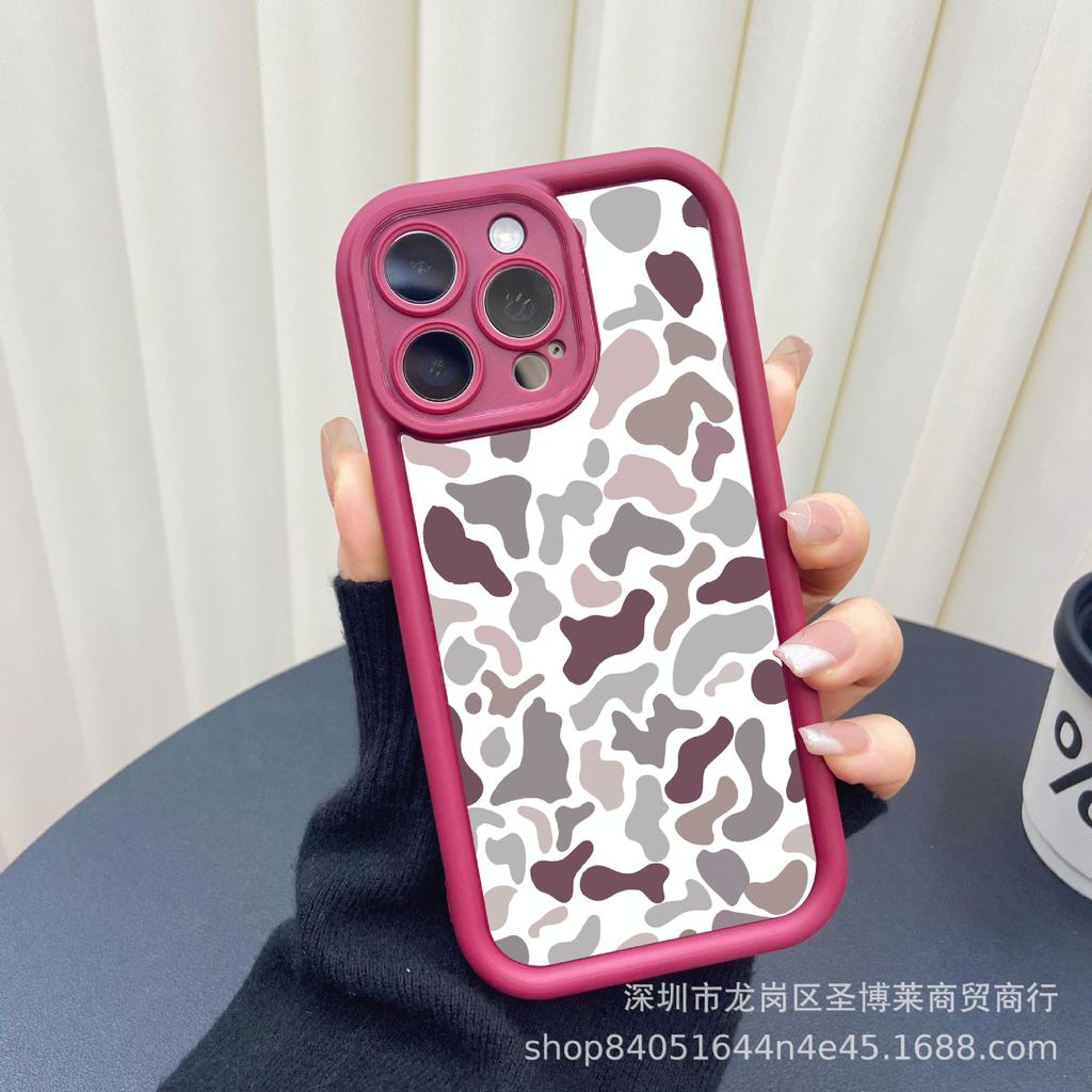 Retro leopard print applies to Apple 17promax mobile phone case iPhone16/15 emery 14/13 protective case 11